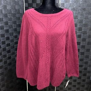 NEW⭐️ Liz Claiborne Red Size XL Knit Sweater ❤️